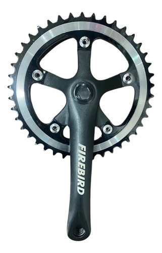 Monoplato Firebird 42/44/46 Dientes Negro 42d