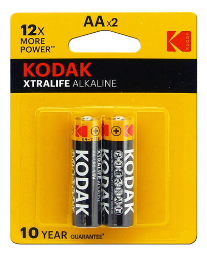 Bateria Kodak 1.5 V Xtralife Alkalina Modelo Lr6 X2 Bagc