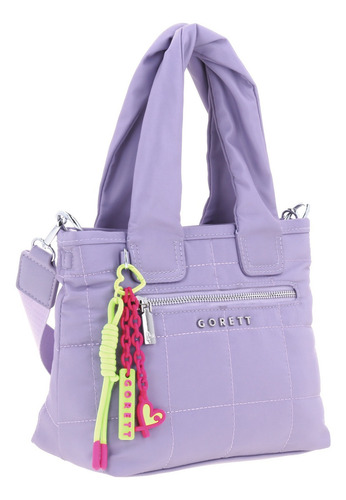 Bolsa Satchel Gorett Corett Color Lila