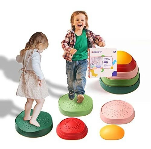 Escalones Para Niños, 5 Uds. De Piedras De Río De Equilibr