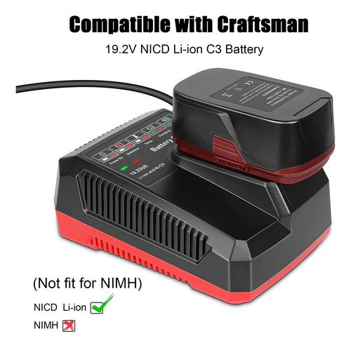 Kunlun 19.2 Volt Lithium-ion Battery And Charger Bundle For