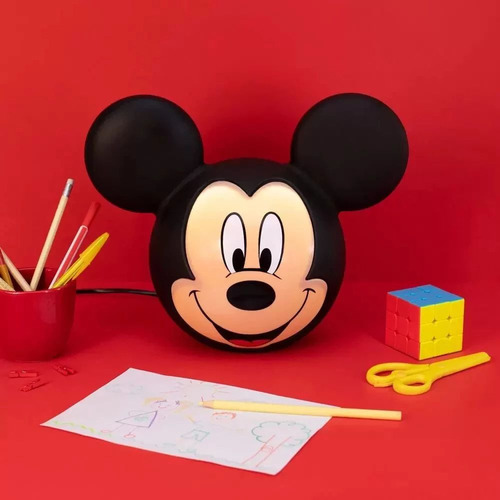 Luminaria Mickey Mouse Cartoon Disney Com Lampada Led Usare Estrutura Mickey Cartoon