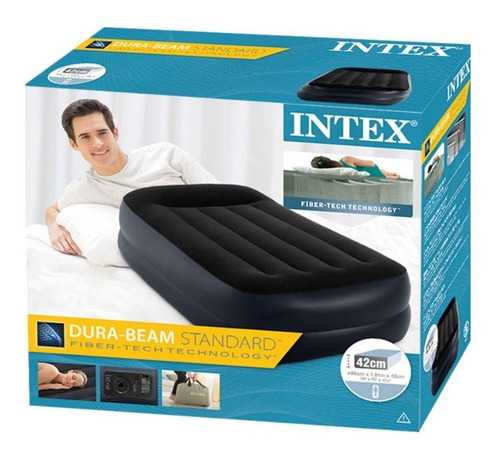 Imagen 8 de 9 de Colchón Inflable Eléctrico Intex 1,5 Plazas // Bamo