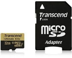 Cartão 32gb Sdhc Classe 10 Ultimate 633x Transcend 95mb/s