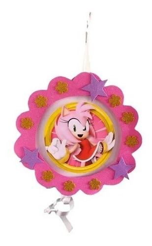 Piñata Infantil Tematica Sonic Niña Amy Rose