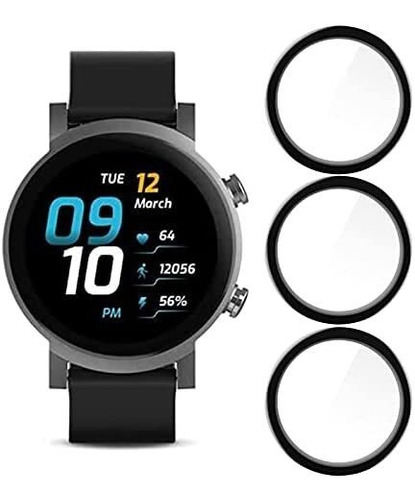 Protector De Pantalla Ticwatch E3 Paquete De 3 -negro