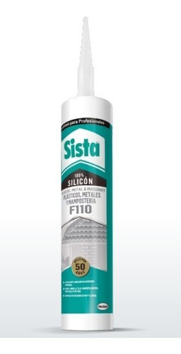 Imagen 1 de 3 de Sista Fusion Silicón Plásticos, Metales Y Mampostería 300 Ml