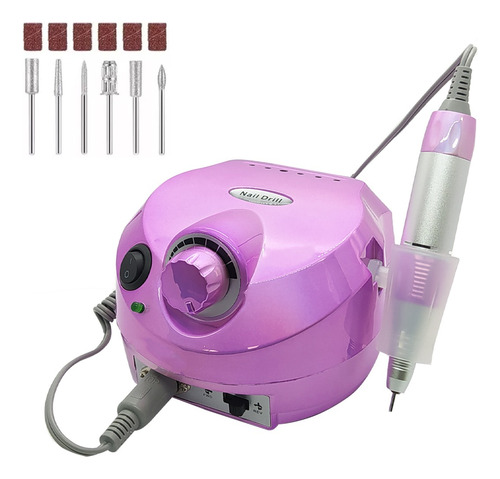 Pulidor Profesional De Uñas Colores Metal 35000rpm Full