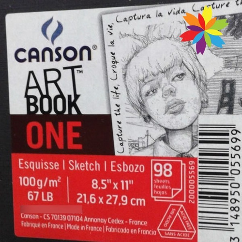 Canson Art Book One A4 29.7x21 Cm 100 Hojas De 100 Gramos