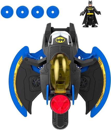 Nave Batman Lanzador Discos Imaginext Dc Super Friends Gjk22 | Envío gratis