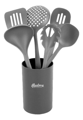 Set  X6 Utensilios Nylon Holder Plastico Linea Economica