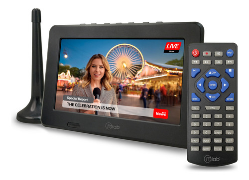 Televisor Color Digital Portatil 7 Pulgadas Mlab Recargable