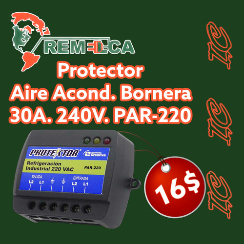 Protector Ic Aire Acondicionado Hasta 3hp 30a 220v Par-220