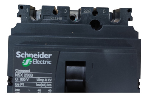 Disjuntor Nsx250b Mic 2.2 100a 3p C25b32d100 - Schneider