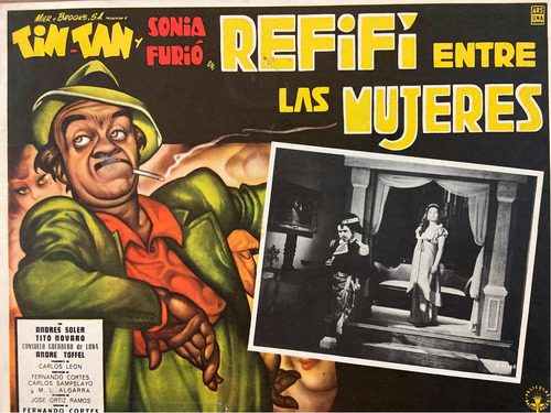 Refifi Entre Las Mujeres. Tin-tan. Lobby Card. Usado.