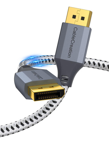 Cablecreation 8k Displayport Cable [10 Dp A Dp Cable 1.4, Co