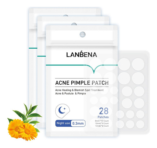 Parches Anti Acne Elimina Granos Puntos Negros 100% Efectiv Tipo De Piel Noche