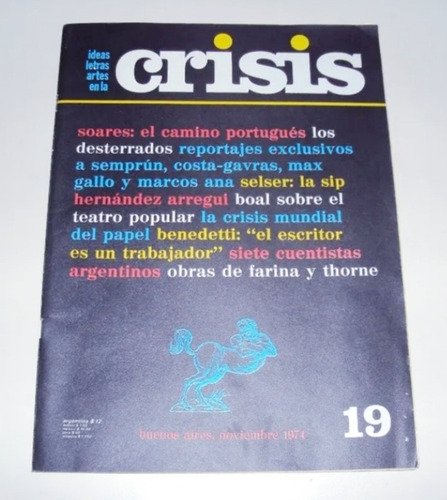 #r Revista Crisis N° 19 - Benedetti Selser Giglio 1974