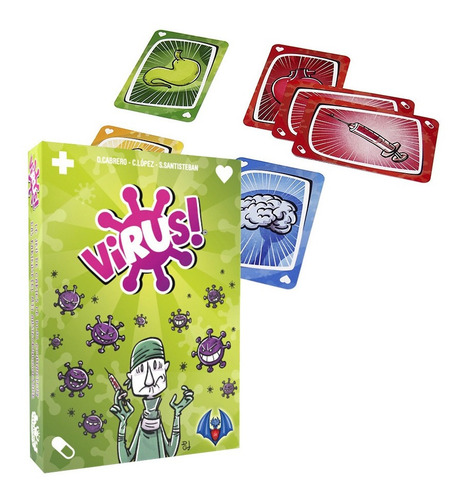 Juego de cartas Virus! El Dragón Azul