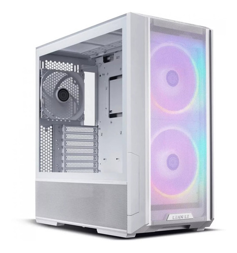 Armario Lancool 216 Argb Lian Li Mid Tower para jugadores, color blanco