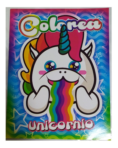 Unicornios Arcoiris Fantast Paq 40 Libros Iluminar Colorear 