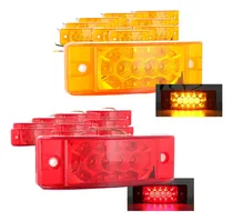Comprar 10 Plafon 16 Led Rectangular Camión Tráiler Estrobo 12-24v F