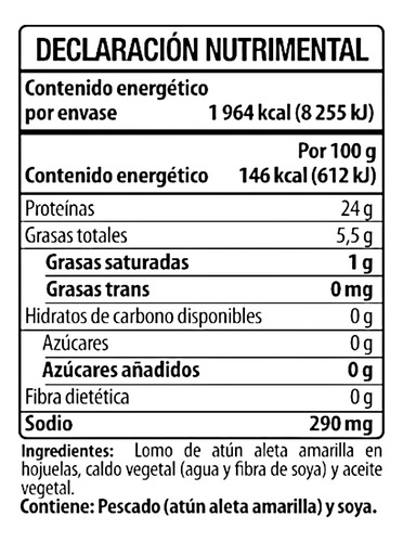 Atun Clasico Tuny En Aceite Con Agua Aleta Amarilla 1.88 Kg