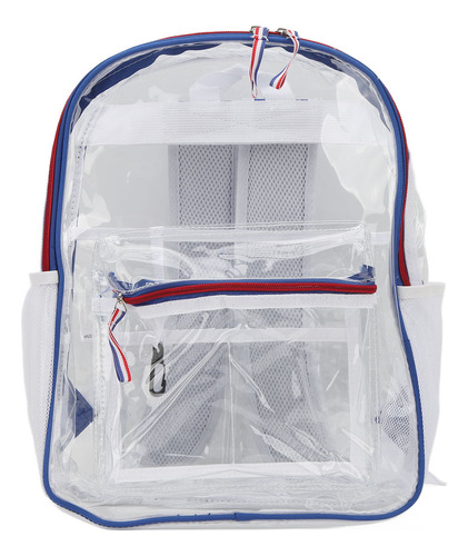 Mochila De Pvc Transparente De Gran Capacidad, Resistente Y