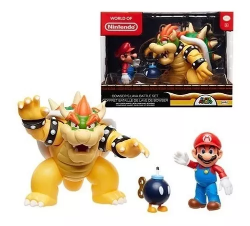 Figuras Super Mario Bros Vs Bowser Lava Battle Nintendo