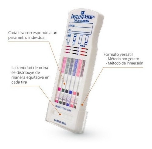 Panel Instant-view Detecta 6 Drogas - Caja Con 25 Pruebas