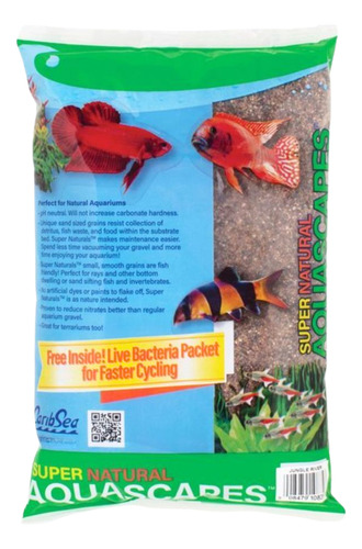 Sustrato Super Natural Jungle River 2,25kg Caribsea Acuario
