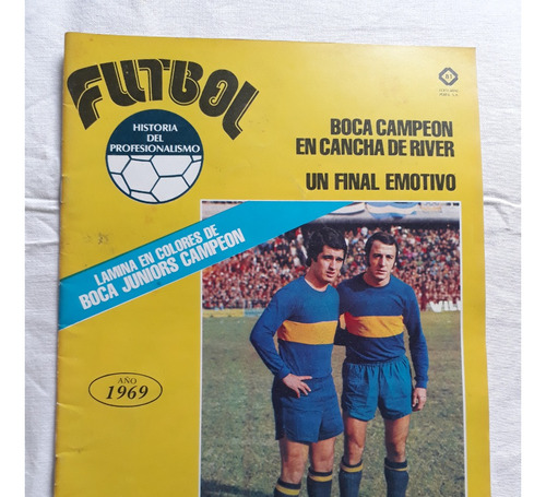 Lamina Boca Juniors Campeón 1969 Historia Del Futbol