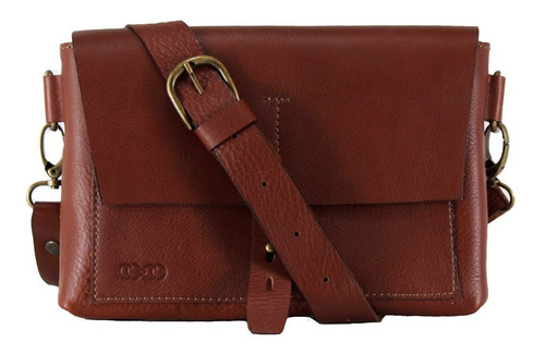 Imagen 1 de 1 de Bolsa Cross Body Riñonera De Piel Genuina Mod. Nicte-ha