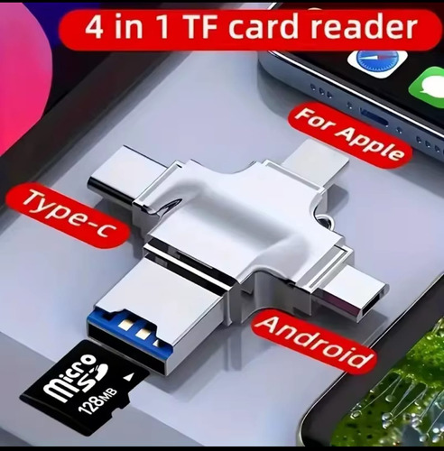 Lector De Tarjetas Micro Sd Tf Multi iPhone Usb Usb-c