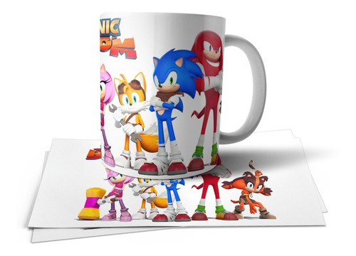 Sonic The Hedgehog Boom Todos Juntos Taza Tu Propio Estilo