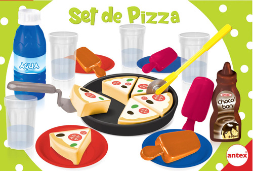Set De Pizza Juego Con Platos Y Accesorios Antex 1167