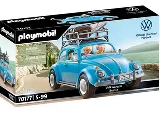 Playmobil Volkswagen Beetle Fusca Azul 70177 Sunny 1581