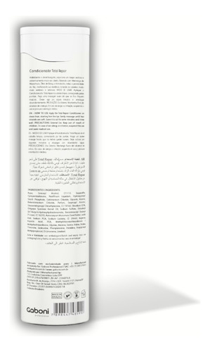 Shampoo Nutrição E Reparação Imediata Total Repair 250ml Gab