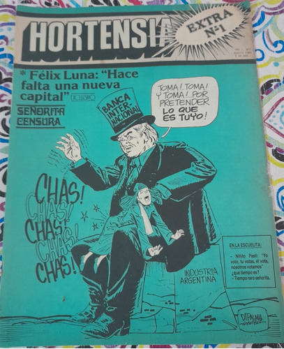 Revista Hortencia Extra Num 1 Año 1 Agosto De 1982