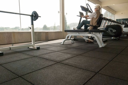 Imagem 6 de 8 de Piso Emborrachado Ultra Resistente Para Academia E Fitness