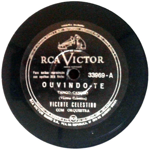 78 Rpm Vicente Celestino, Gilda De Abreu 1951 Victor 33969