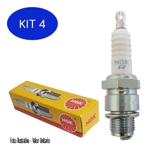 Kit 4 Vela De Ignição Ngk Suzuki Dr 350 Se 94 À 99