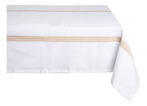 Mantel Rectangular Beige Extra Grande 100% Algodón Cambray