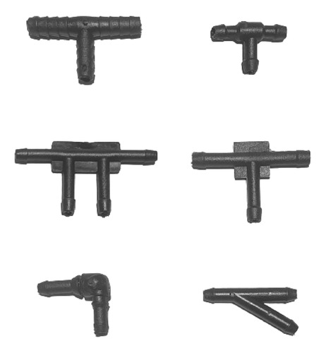 Oferta 60 Clips Conectores Manguera Autos 6 Tipos 