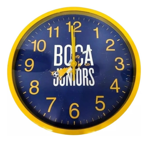 Reloj De Pared Del Club Boca Juniors 30cm Licencia Oficial
