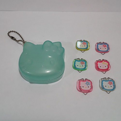 Llavero Porta Clips De Hello Kitty