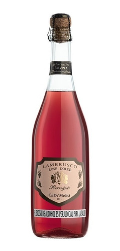 Vino Rosado Lambrusco Rosé Dolce 750 Ml - mL a $52