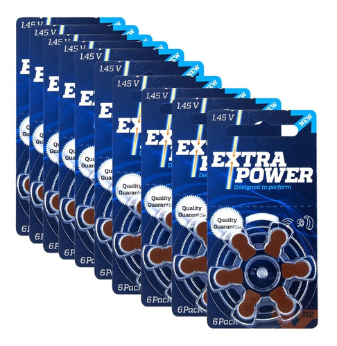 60 Baterias 312 Auditivas Extra Power Original Phonak Widex