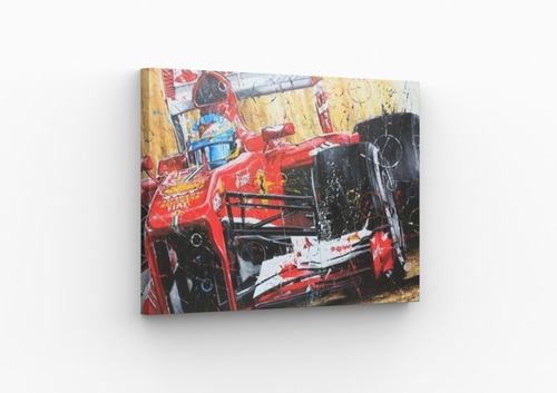 Cuadro Minimalista Canvas Para Decorar Interiores Ferrari 