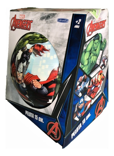 Pelota Marvel Avengers 15 Cm Soft En Caja Original